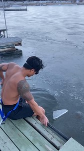 This underwater ice swimming challenge is not for the faint of heart 🥶 Would you try this? 🎥 Deep End Fitness | MySwimPro