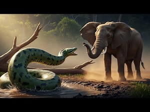 “Anaconda vs Elephant: The Ultimate Jungle Battle”