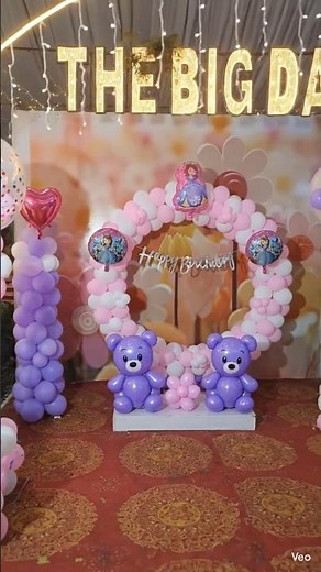 Princess Theme Birthday Decoration 👑 || Pink & Purple Birthday Surprise 💖|| Beautiful Party Decor