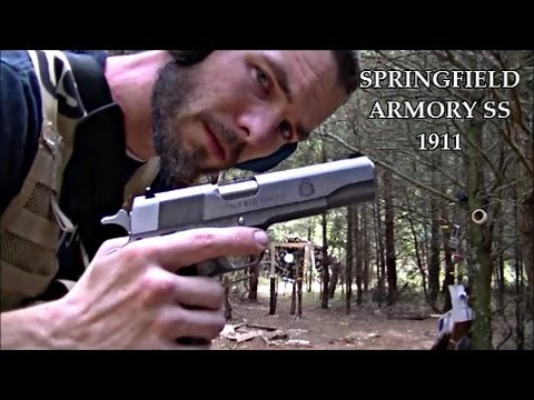Stainless Springfield Armory 1911 MiL Spec SHOOTING