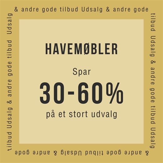 Er du på udkig efter nye havemøbler? ✨ Udforsk vores udsalg og andre gode tilbud her, på ILVA.dk eller i dit nærmeste ILVA bolighus. | ILVA