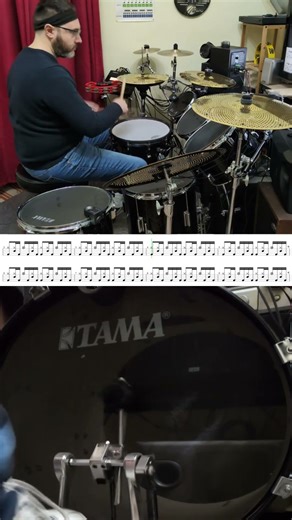 Pharrell Williams - Happy (INSTRUMENTAL) PT1 #drumsheet #drumcover #drumtutorial