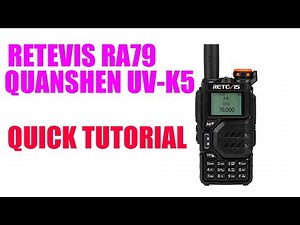 Retevis RA79 Quanshen UV-K5 GMRS Programming #Retevis #Quanshen #GMRS