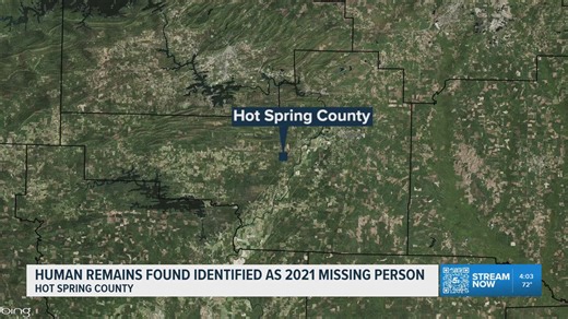 Hot Spring County investigators identify remains as man missing since 2021
