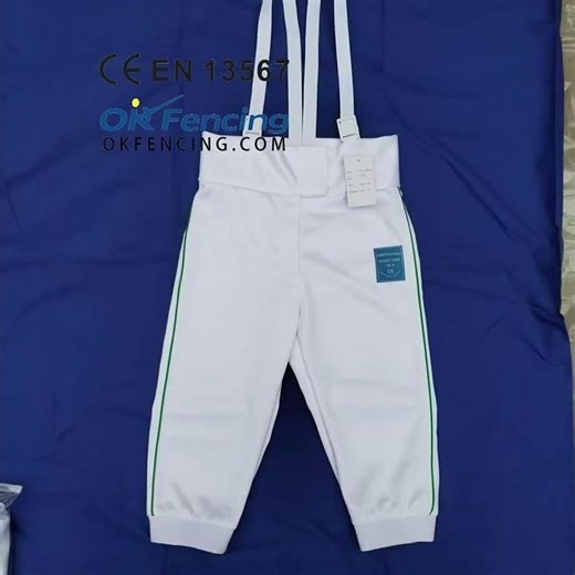 OK Fencing Jacket and breeches with Stripes Professional quality. Built for your team.