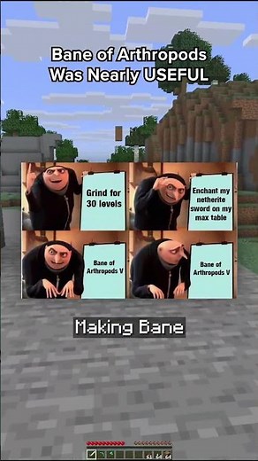 Bane of Arthropods was ALMOST Useful in Minecraft