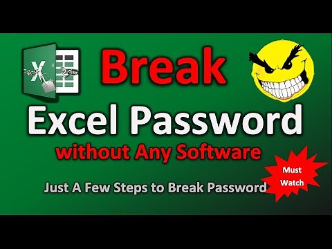 How to Remove / Break Forgotten Excel Password (No Software Required)
