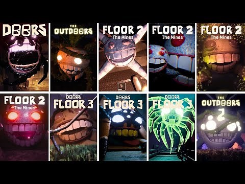 OLD vs Every NEW Screech/Giggle Evolution (Doors The Great Outdoors 1&2, Original, Floor 2/3)