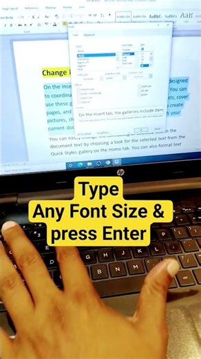 Change Font Size instantly in Word #shorts #wordtips #fontsize