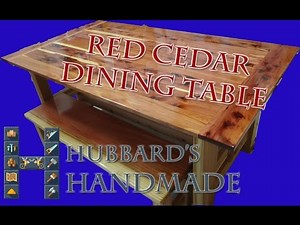 2X6 Redwood and Red Cedar Dining Table