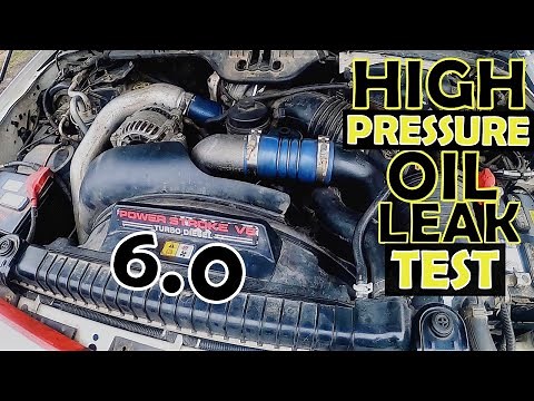 6.0 POWERSTROKE HIGH PRESSURE OIL LEAK TEST MADE EASY | NO START WHEN HOT