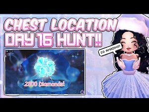 ❄️GUIDE: *LESS THAN 10 MINS* DAY 16 HUNT CHEST GUIDE!! Royale High Scavengar Hunt