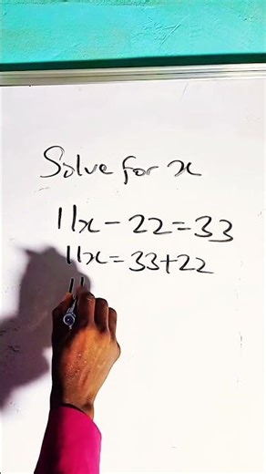 Linear equation exercise