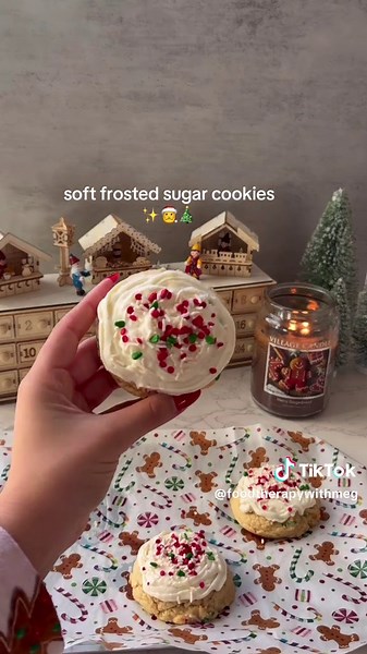 Soft Frosted Sugar Cookies Recipe for Christmas