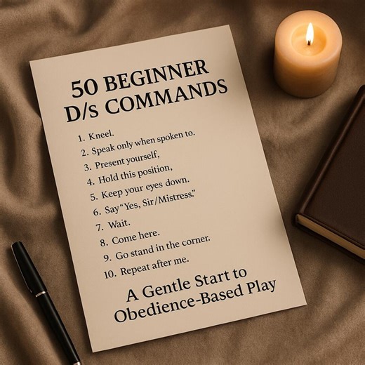 Beginner D/s Commands PDF – Obedience Task List for BDSM Training (digital Download) - Etsy