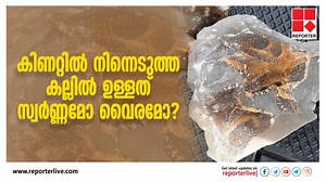 91K views · 379 reactions | കിണറ്റിൽ നിന്നെടുത്ത കല്ലിൽ ഉള്ളത് സ്വർണ്ണമോ? വൈരമോ? | Reporter Live | Facebook