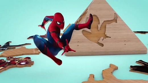 Puzzle of Dancing Superheroes on the Pyramid #3d #animation #foryou #forkids #cartoons #spiderman #pyramid #pazzle #dance #cizgifilm #мультик