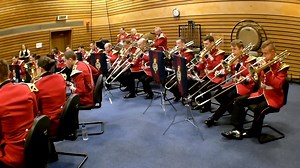 The Household Division Bands and The Royal College of Music composition department have been running a competition for a Parade March to be composed. The winner was Reza Kholosi, his composition entitled 'Those Glorious Men in Red' was due to be premiered by the Band of the Grenadier Guards this morning, 27 July 2019 as they left Wellington Barracks for Buckingham Palace. Due to the weather, a Wet Mount was called, meaning Nijmegen Company Grenadier Guards marched to Buckingham Palace without mu