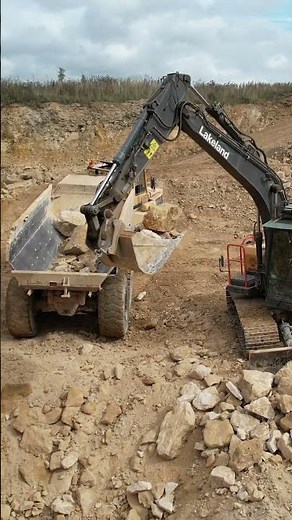 Inside a Stone Quarry: Heavy Machines at Work #StoneExcavation #StoneCrushing #QuarryWork