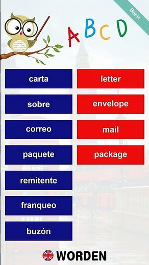 ¿Sabes cómo decir “carta” en inglés? 📬 Aprende rápido #shorts