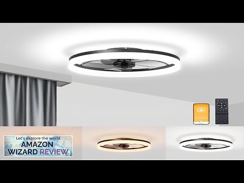VOLISUN Low Profile Ceiling Fans with Lights and Remote Fandelier Ceiling Fan Review