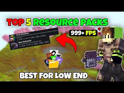 I Completely Changed Minecraft Using These 5 Resource Packs! 💥🚀🔥|