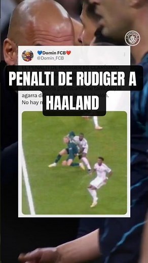 PENALTI CLARÍSIMO DE RUDIGER | Real Madrid - Manchester City #championsleague #futbol #football #fyp