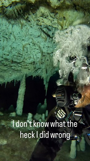 🔊 Audio On 💯 True Diving with @protecdivecenters 🤿 Lit by 💡 @bigbluedivelights / @bigbluedivinglightsmexico Gear @xdeep_dive_gear & @xdeepmexico ⚙️ #cavediving #tulum #scuba #tecdiving #mexico #sidemountdiving #adventure #scubadiving #cenotes #cenote | Steve Crosby