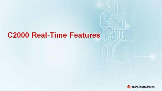C2000 Real-Time Features | Video | TI.com