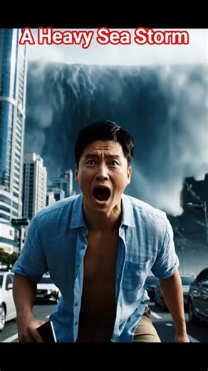 #Heavy Sea storm like tsunami. #youtubeshorts #floodnews