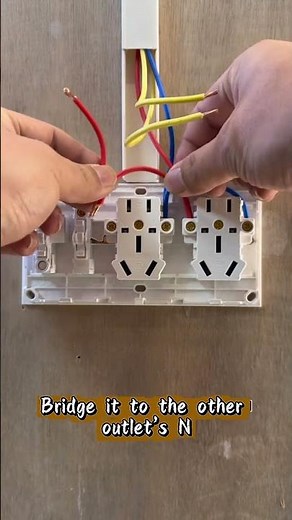 Double switch outlet wiring #electrical #electrician