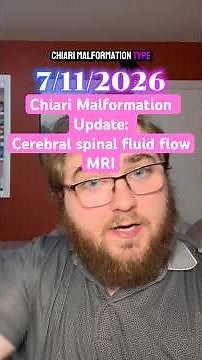 This is the BIGGEST Chiari Update in a while! Cerebral spinal fluid flow MRI: #chiarimalformation