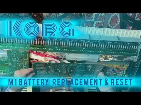 SYNTH Repair: M1 Korg Battery Replacement and memory reset.