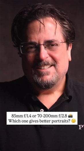 Adorama on Instagram: "Full explanation ➡️ link in bio! 85mm f/1.4 or 70-200mm f/2.8? 📸 Which one gives better portraits? 🤔 Brand-new episode of “Ask David Bergman” out now, and this episode’s question is from Abhinav M., “Hi David. I’m thinking about doing some portraiture and need lens advice. Which will give a better result? An 85mm with a large 1.4 aperture, or a 70-200 at 2.8 with the longer focal length? Thanks.” Click the link in our bio to check out the full video from @davidbergman! A