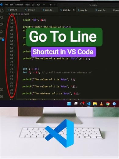 Go to Any Line in VS Code ! #shorts