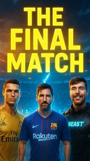 Epic Final: MrBeast Challenges Ronaldo & Messi on the Field🥰😱!#ronaldo #messi #mrbeast