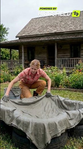 DIY Mosaic Garden Fountain From Old Tires! ⛲✨ #GardenDIY #Upcycling