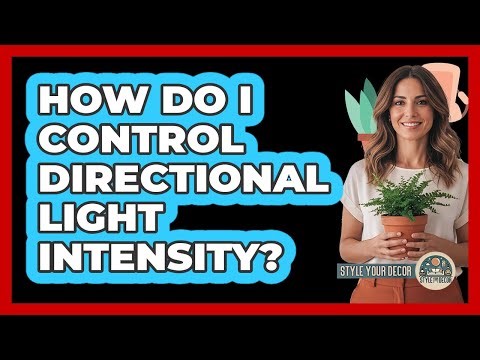 How Do I Control Directional Light Intensity?