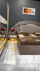 Round Bed of the Day its a new looks 2024 #bed #roundbed #bedroomdecor #luxuryfurniture #amazingfurniture | Royal interior & Fabrics