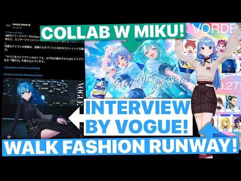 Suisei Collabs w Miku; Gets Vogue Interview, & Will Walk Fashion Runway (Hololive) [Eng Subs]