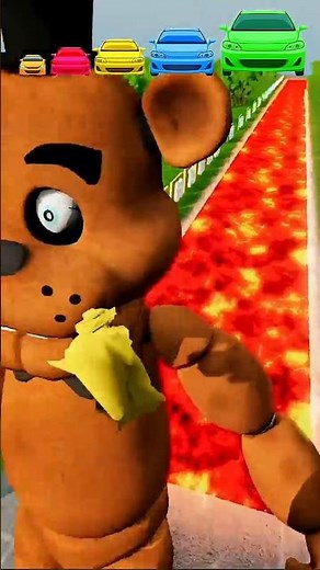 Big vs Small AMONG US Bikes Jump Over FNAF & Minecraft! 🚴🔥😱 #viral #shorts