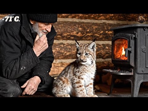 A Baby Lynx Lost in a −71°C Snowstorm — Saved by an Old Man’s Kindness