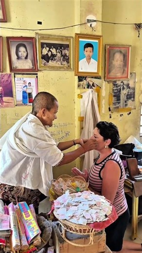 I performed a ritual to protect myself against negative energy! #Cambodia #PositiveEnergy