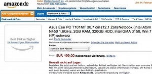 ASUS Eee PC T101MT Shows Up For Preorder In Germany - SlashGear