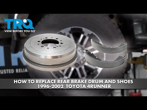 How to Replace Rear Brake Drum and Shoes 1996-2002 Toyota 4Runner