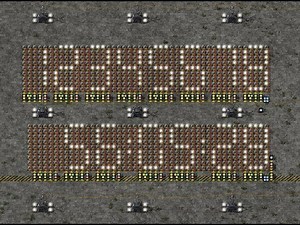 Factorio - How to make a Digital Display and Game Clock