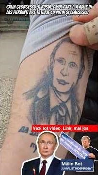 Călin Georgescu and Russia. The man who brought him to Las Fierbinți has tattoos with Putin and C...