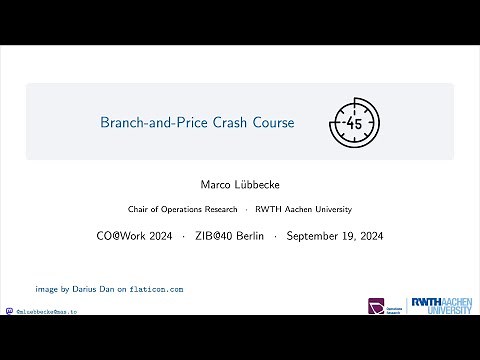 Branch-and-Price Crash Course