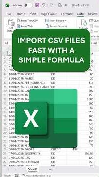 Get your CSV data into Excel instantly #excel #productivity #hacks