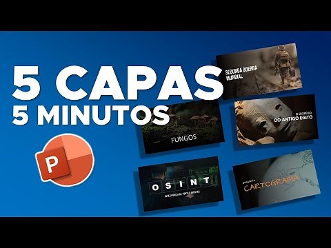 How to create a PowerPoint cover in seconds.